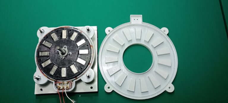alternatore funzionante stampato in 3d e assemblato